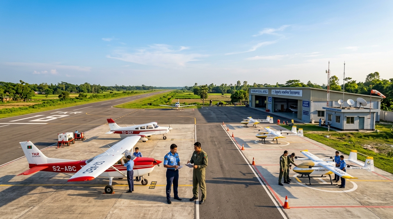 Thakurgaon Airport Base (Company HQ & Flight Operations)